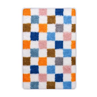Checkered Area Rugs For Living Room, Modern Super Soft Fluffy Rugs for Bedroom Home Aesthetic Decor