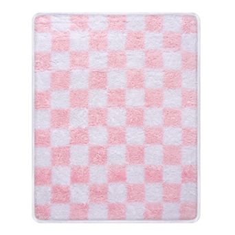 Checkered Area Rugs For Living Room, Modern Super Soft Fluffy Rugs for Bedroom Home Aesthetic Decor