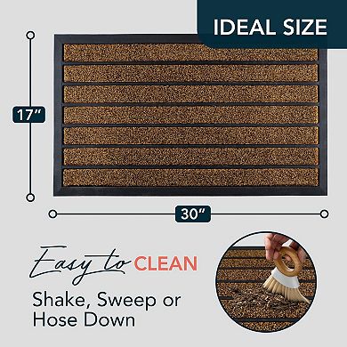 Super Durable Dirt-Resistant Door Mat, Non-Slip, Low Profile, 30"x17"