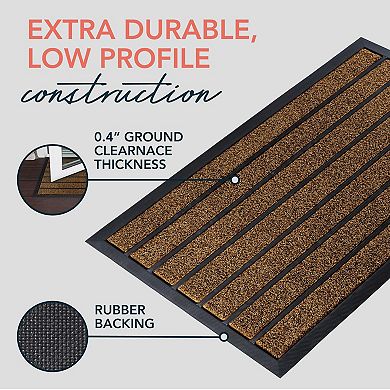 Super Durable Dirt-Resistant Door Mat, Non-Slip, Low Profile, 30"x17"