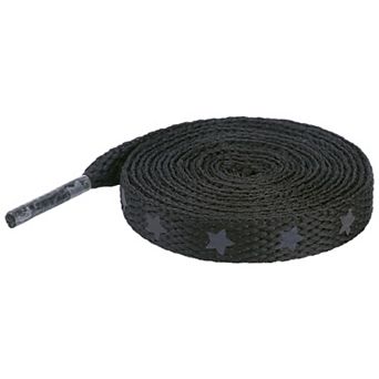 Women's Reflective Stars Shoelaces Flat Strings for Running Sneakers 2 Pairs 47.2"