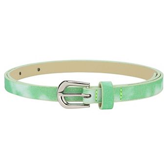 Women's Shinny Sparkly Bling Belts Extra Thin Skinny Waistband for Party Dresses Jeans