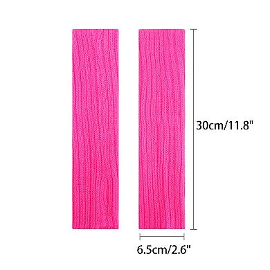 Women's Knit Elastic Arm Warmers Gloves Elbow Long Knitted Cover for Winter