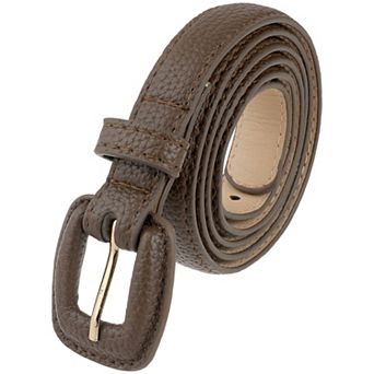 Women's Textured Belts Classic Faux Leather Waistband for Jeans Pants Dresses