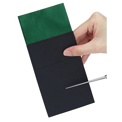 Men's Prefolded Solid Pocket Squares Suit Handkerchief for Wedding Party Business