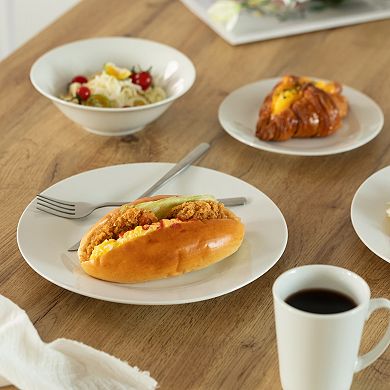 48 Pc Dinnerware Set Mugs Bowls Salad and Dinner Plates, Chip Resistant, Dishwasher and Oven Safe