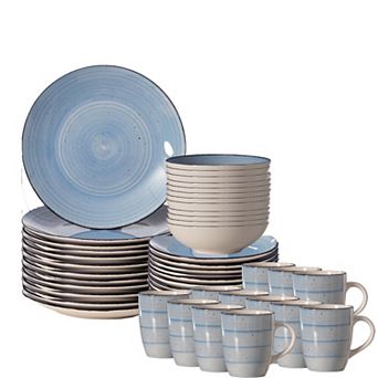 48 pc Dinnerware Set Mugs Bowls Salad and Dinner Plates, Chip Resistant, Dishwasher and Oven Safe