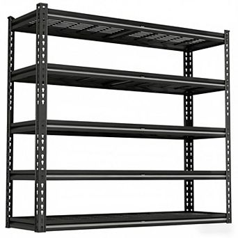 5 tier Heavy Duty Shelving Adjustable Garage Storage Shelves Metal Shelving Unit 48 x 24 x 72 in