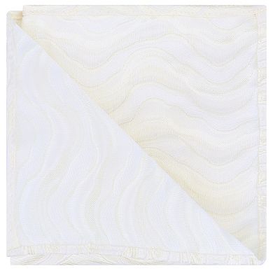 Men's Handkerchiefs Curl Waves Textured Pocket Squares for Wedding Party