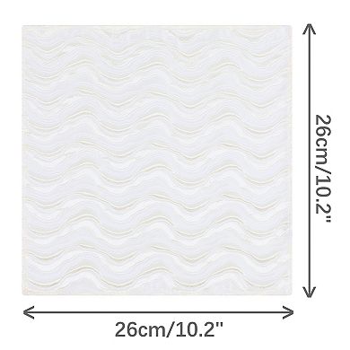 Men's Handkerchiefs Curl Waves Textured Pocket Squares for Wedding Party