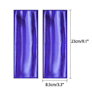 Women's Shiny Fingerless Short Gloves Shimmer Arm Warmers for Cosplay 1 Pair