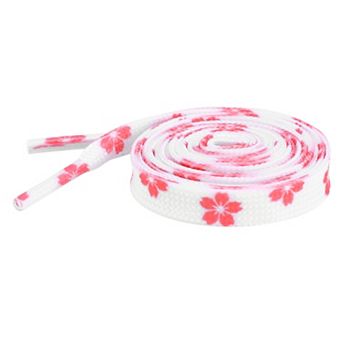Women's Floral Printed Flat Shoelaces Sneakers Shoelaces 1 Pair 47.2"