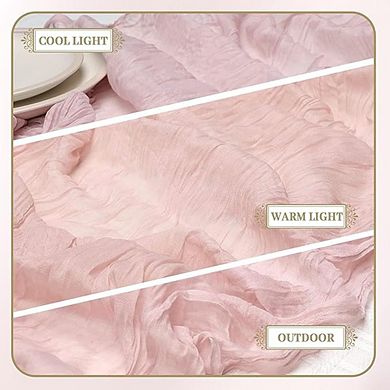 Cheesecloth Table Runner Boho Gauze, Rustic Wedding & Party Decor