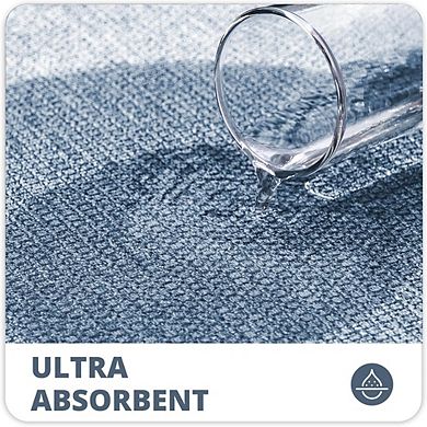 Ultra-Thin Bath Mat, Quick-Dry, Non-Slip, Machine Washable, Absorbent
