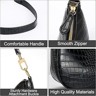 Women's Retro Hobo Shoulder Bag Cute Underarm Clutch Handbag