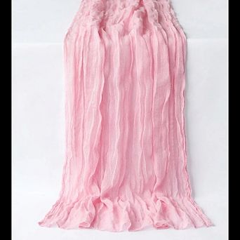 Cheesecloth Table Runner Boho Gauze, Rustic Wedding & Party Decor