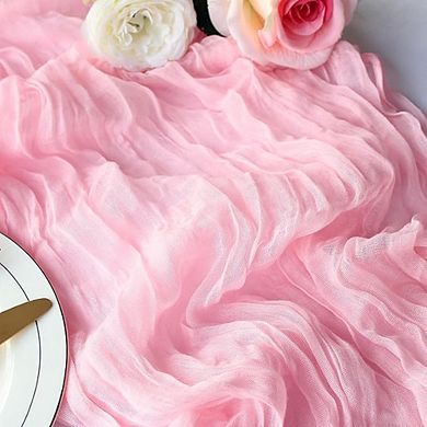 Cheesecloth Table Runner Boho Gauze, Rustic Wedding & Party Decor