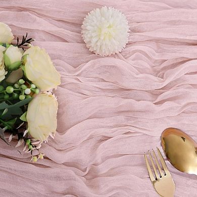 Cheesecloth Table Runner, Boho Rustic Gauze, Wedding & Party Decor