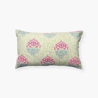 Vana Lumbar Pure Linen Throw Pillow Cover