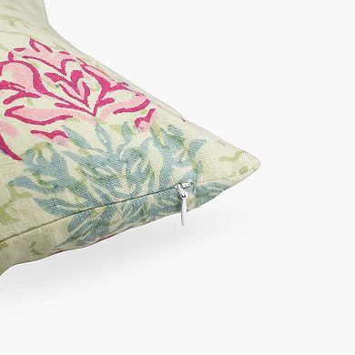 Vana Lumbar Pure Linen Throw Pillow Cover