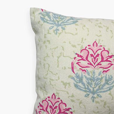 Vana Lumbar Pure Linen Throw Pillow Cover