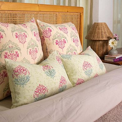 Vana Lumbar Pure Linen Throw Pillow Cover