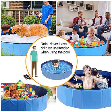 Foldable PVC Pet & Kids Swimming Pool