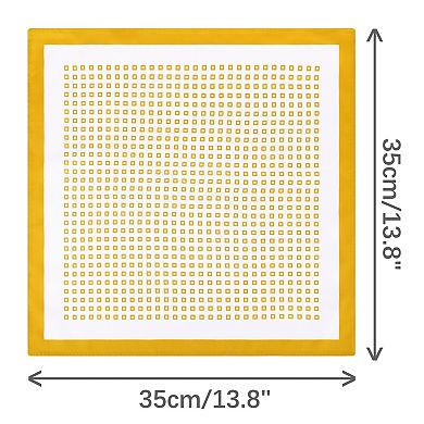 Men's Pocket Squares Checkered Print Silky Handkerchief with Solid Trim for Wedding Party