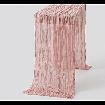 Sheer Gauze Table Runner Lightweight, Rustic, Decorative