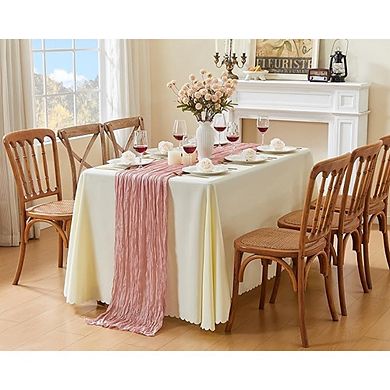 Sheer Gauze Table Runner Lightweight, Rustic, Decorative