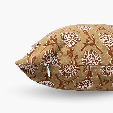 Nikhar Lumbar Linen Throw Pillow Cover