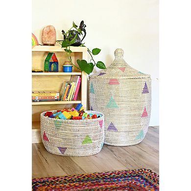 Teranga Triangles Knitting Basket