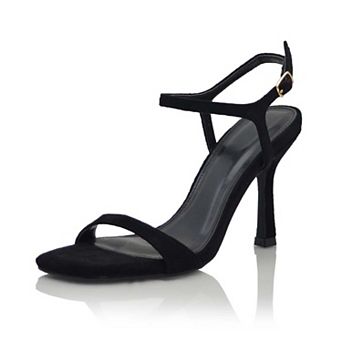 Strappy Ankle Strap Stiletto Heel Sandal with Adjustable Buckle