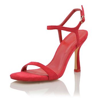 Strappy Ankle Strap Stiletto Heel Sandal with Adjustable Buckle