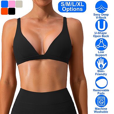Women’s Deep V-Neck Sports Bra
