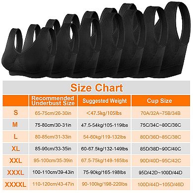 3 Pack Women’s Seamless Sports Bra