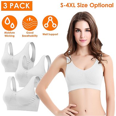 3 Pack Women’s Seamless Sports Bra
