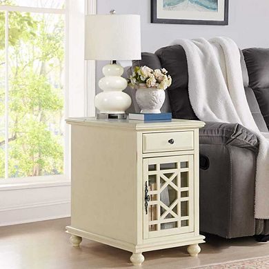 Classic Bedside Table With Power Outlet
