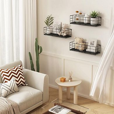 4 PCS Wall-Mounted Shelves With Frame