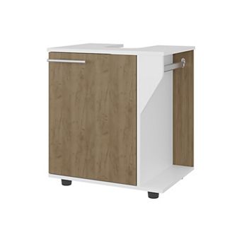 Phillips Under Sink Cabinet, Double Door Storage with Open Back for Pipes, Wide Unit.