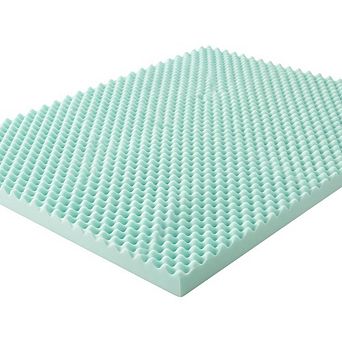 3" Egg Crate Memory Foam Mattress Topper for Pressure Relief, Mattress Pad