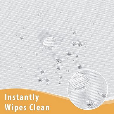 Polyester Table Covers, 2-Pack Water-Resistant Rectangle Protectors