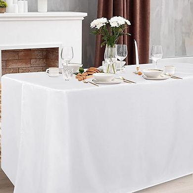 Polyester Table Covers, 2-Pack Water-Resistant Rectangle Protectors