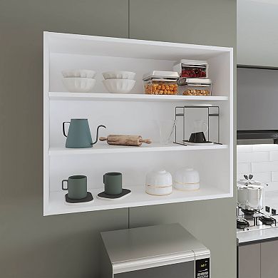 Wally 36" Wide X 30"H 3-Tier Open Wall Cabinet