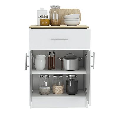 Mayorca Multistorage Pantry Cabinet, One Drawer, Two Interior Shelves