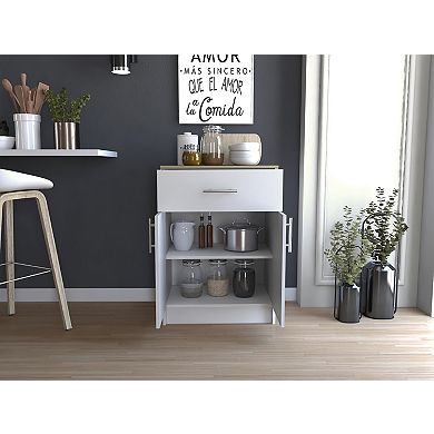 Mayorca Multistorage Pantry Cabinet, One Drawer, Two Interior Shelves