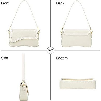 Shoulder Clutch Hobo Bag for Women, PU Leather, Underarm Style