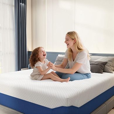 Decksplore 10 inch Mattress Medium Soft Gel Memory Foam Bed with Pressure Relief Washable Mattress