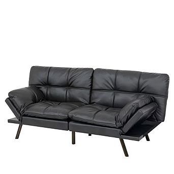 71"Convertible Sleeper Couch with Adjustable Backrest
