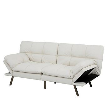 71"Convertible Sleeper Couch with Adjustable Backrest